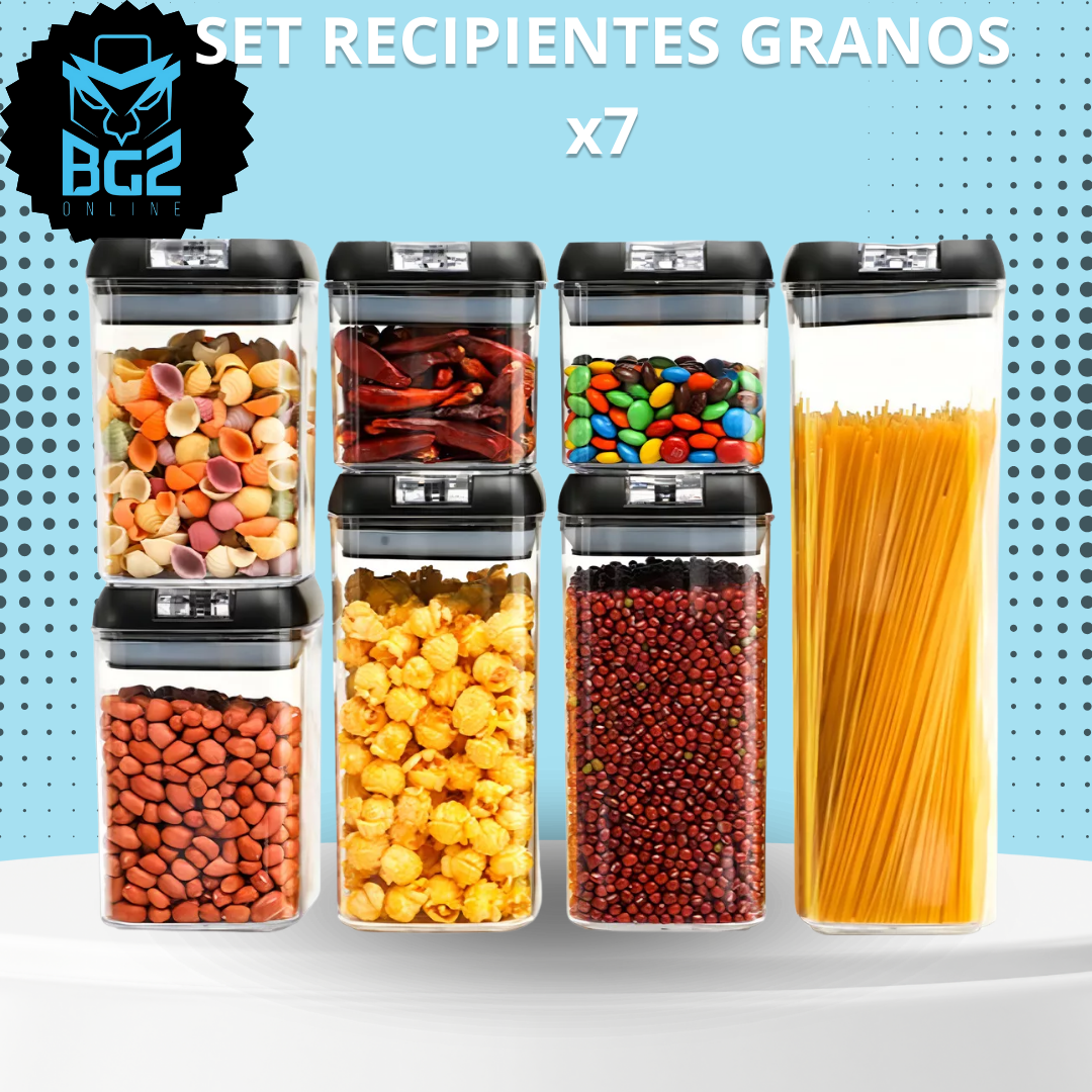 SET RECIPIENTES GRANOS x7